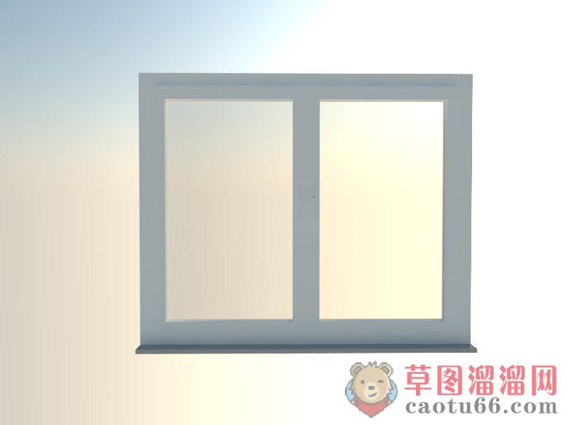 现代玻璃窗窗户SU模型分享作者是【及】