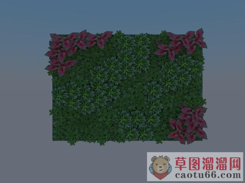绿植墙SU模型分享作者是【广州—室内—绘】