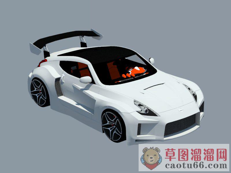 超级跑车汽车SU模型分享作者是【福州-景观-啊程】