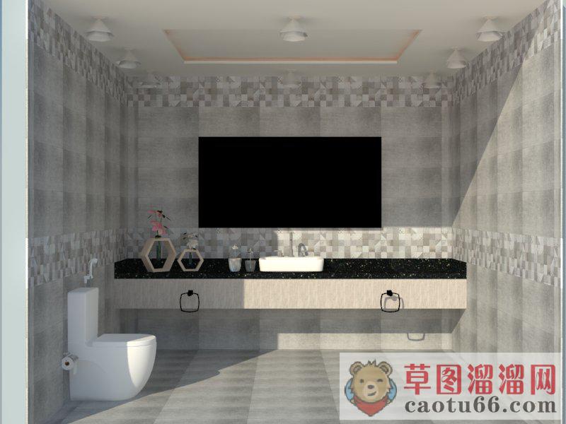 浴室间室内空间SU模型分享作者是【Bibubi】