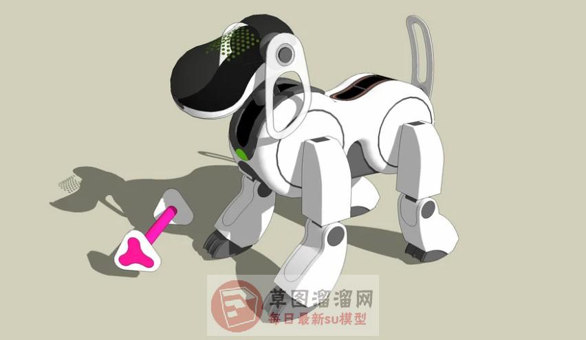 人工智能玩具狗SU模型分享作者是【漖傚訂壋】