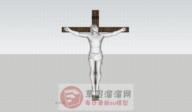 耶稣雕塑SU模型分享作者是【良风】