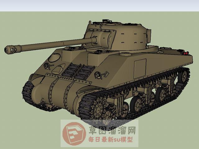 坦克装甲车战车SU模型分享作者是【人生难得爱几回】