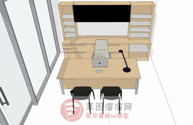 办公室办公桌沙发SU模型上传日期是2021-01-11