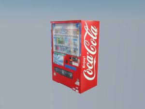 售货机自动贩卖机饮料机器SU模型