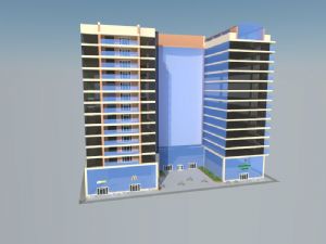 公寓大楼公寓建筑大楼建筑SU模型