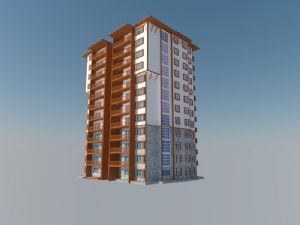 高层住宅高层建筑公寓住宅SU模型