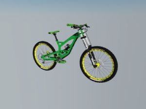 运动自行车山地自行车单车SU模型