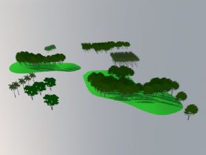 景观树2D树树木SU模型