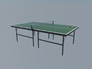 乒乓球桌乒乓球台SU模型