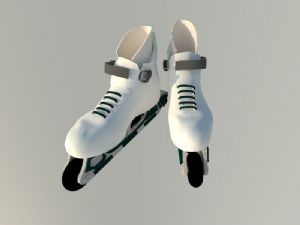 溜冰鞋旱冰鞋SU模型