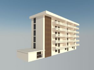 宿舍楼建筑模型
