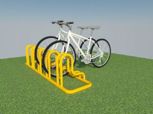 自行车停车架单车SU模型