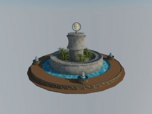景观喷泉SU模型