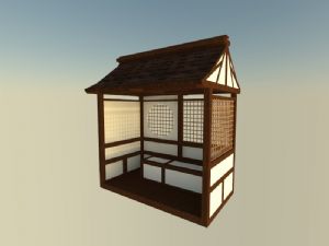 日式小屋SU模型