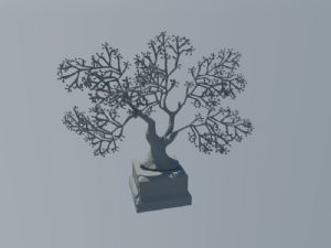 树雕塑SU模型