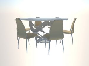 异形餐桌椅家具