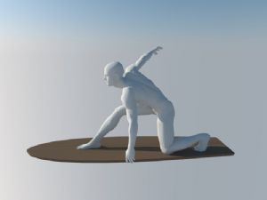 运动人物雕塑SU模型