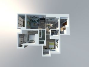 室内户型家装图SKP模型