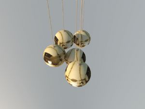 球形装饰吊灯SU模型