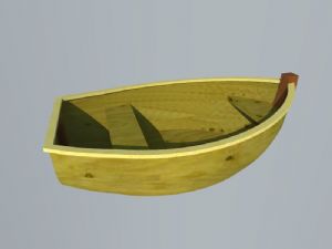 小舟木船SU模型