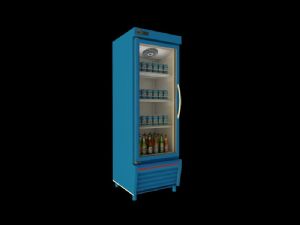 立式冰柜商店冰柜冰箱SU模型
