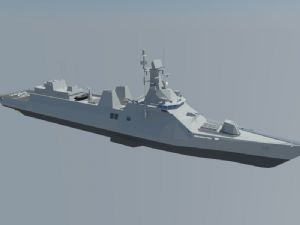 驱逐舰军舰SU模型