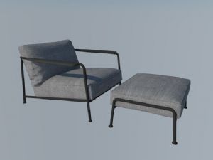 安乐椅沙发椅SU模型