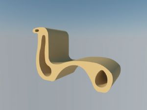 创意木质椅子座椅SKP模型