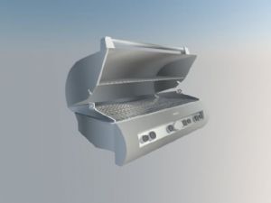 烧烤机电烤箱SU模型