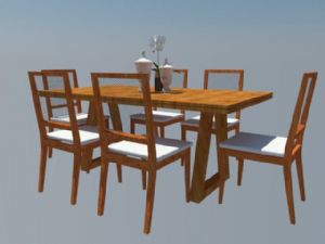 餐桌椅家具SU模型