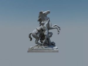 驯服马雕塑SU模型
