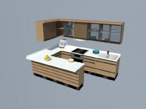 壁橱厨房橱柜SU模型