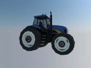 农用拖拉机SU模型