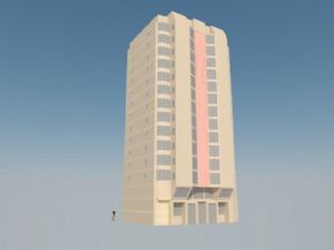 公寓楼建筑SU模型