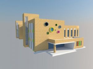 实验幼儿园建筑SU模型