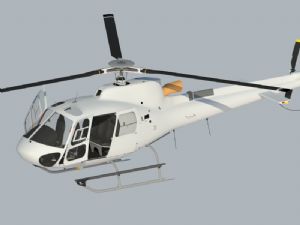 救援直升机飞机SU模型