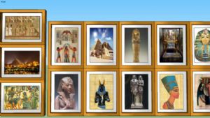 埃及装饰画照片墙SU模型