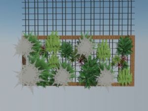 绿植墙植物架装饰植物SU模型