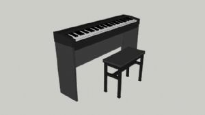 钢琴乐器电子SU模型