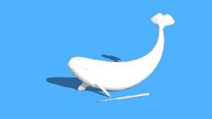 海豚雕塑小品SU模型