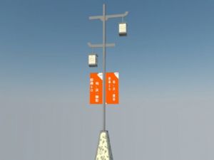 中式景观路灯SU模型