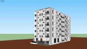 公寓住宅楼单SU模型