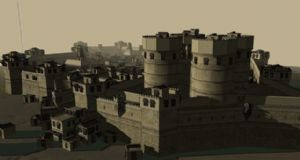 中世纪古城小SU模型