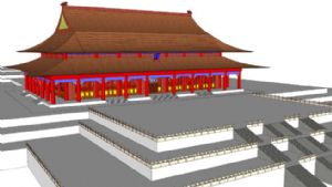 北京宫殿建筑SU模型