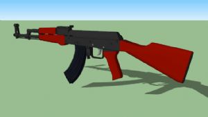 AK47枪草SU模型