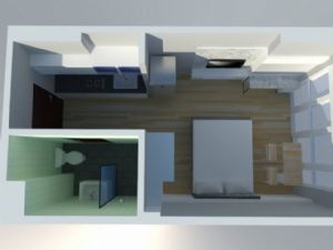 小小公寓室内SU模型