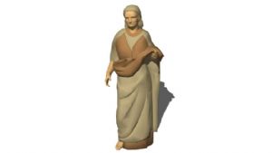3D圣母人物SU模型