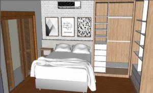 房间卧室设计SU免费草图模型