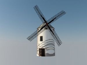 欧式风车SU模型